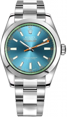 Buy this new Rolex Milgauss 40mm 116400gv Blue mens watch for the discount price of £14,000.00. UK Retailer.